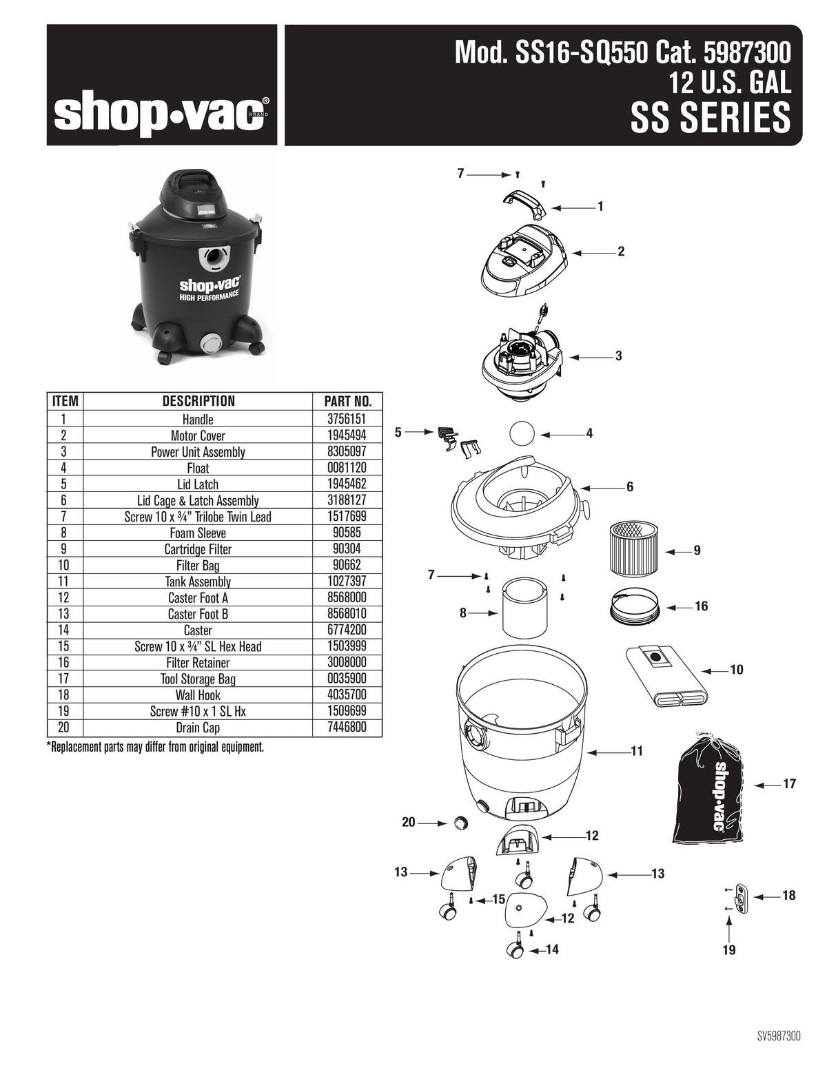 SA152170 - 5 Qt 3 Piece K5A Attachment Pack