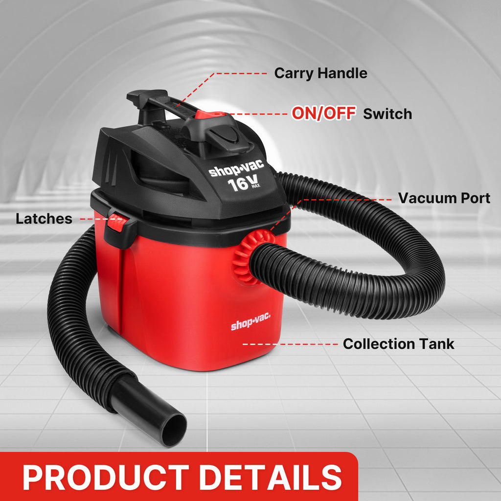 Shop-Vac Cordless 1 Gallon Wet/Dry Vac