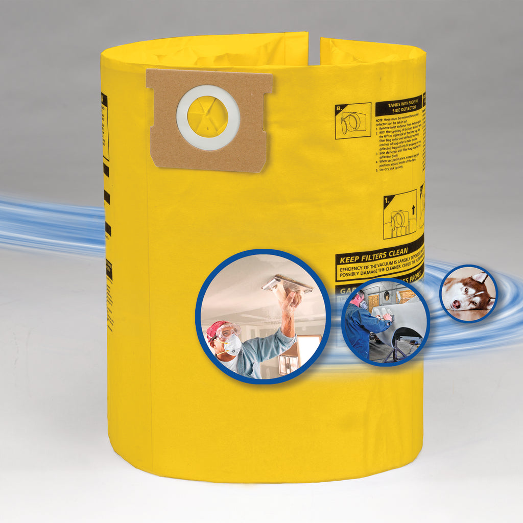 Shop Vac Type H 5-8 Gallon Bags with High Efficiency filtration
