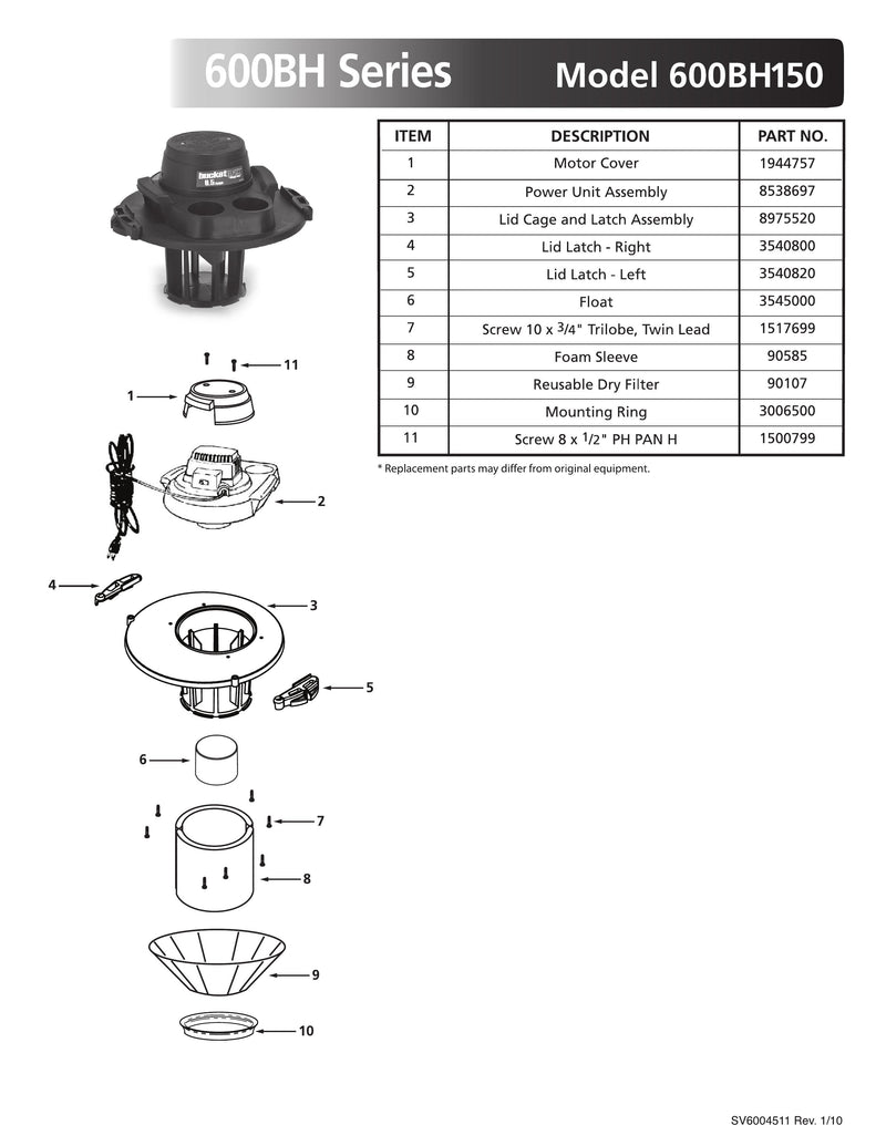 Household Tool Kit Attachments for Shop Vac Vacuum Accessories